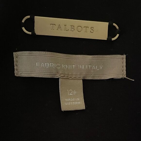 Talbots Women’s 12P Black Open Front Career Blazer Jacket - Picture 7 of 10